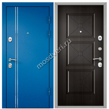 Синие входные двери в квартиру SVK-14 - купить от производителя Мосдвери Синие входные двери в квартиру SVK-14
