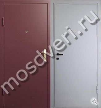 Дверь эконом класса с порошковым окрасом с двух сторон - купить от производителя Мосдвери Дверь эконом класса с порошковым окрасом с двух сторон